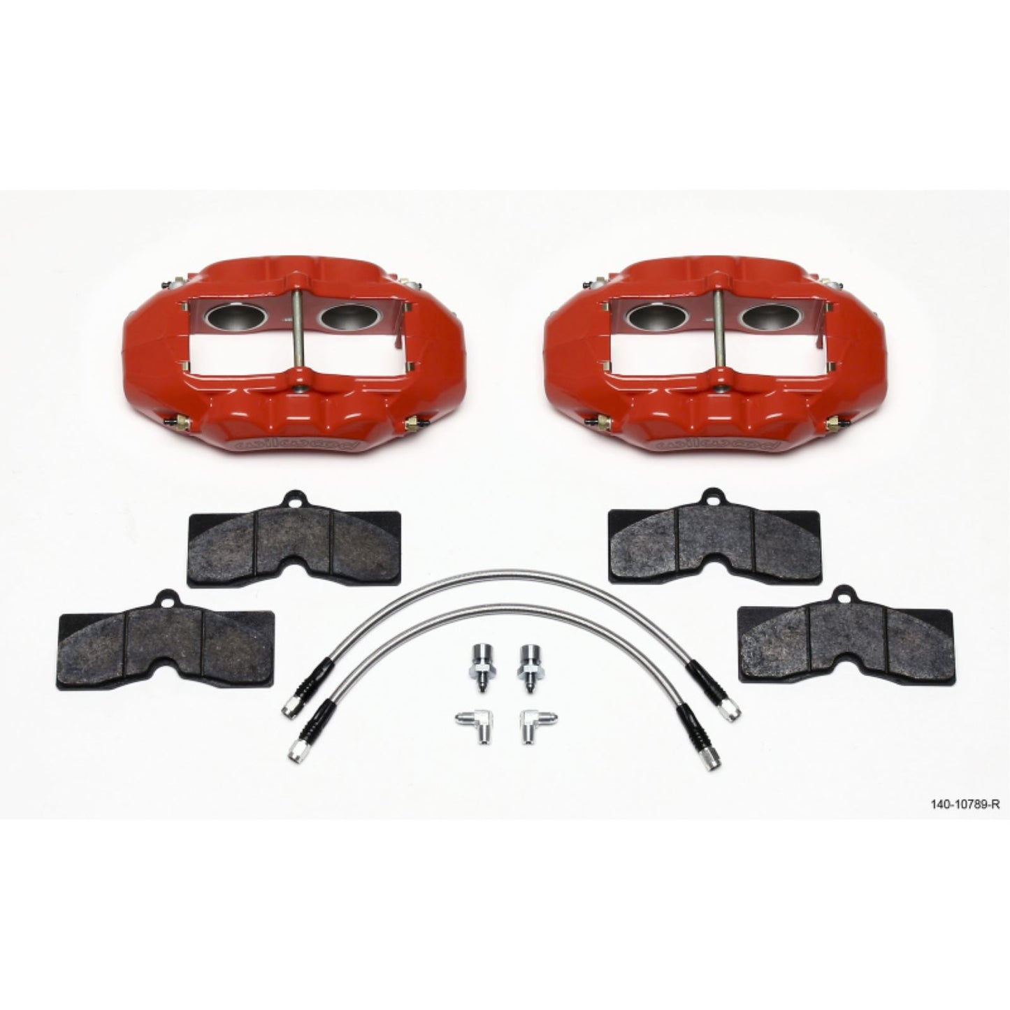 Wilwood D8-4 Front Caliper Kit Red for Corvette C2/C3 65-82 [MPN: 140-10789-R]_1818068