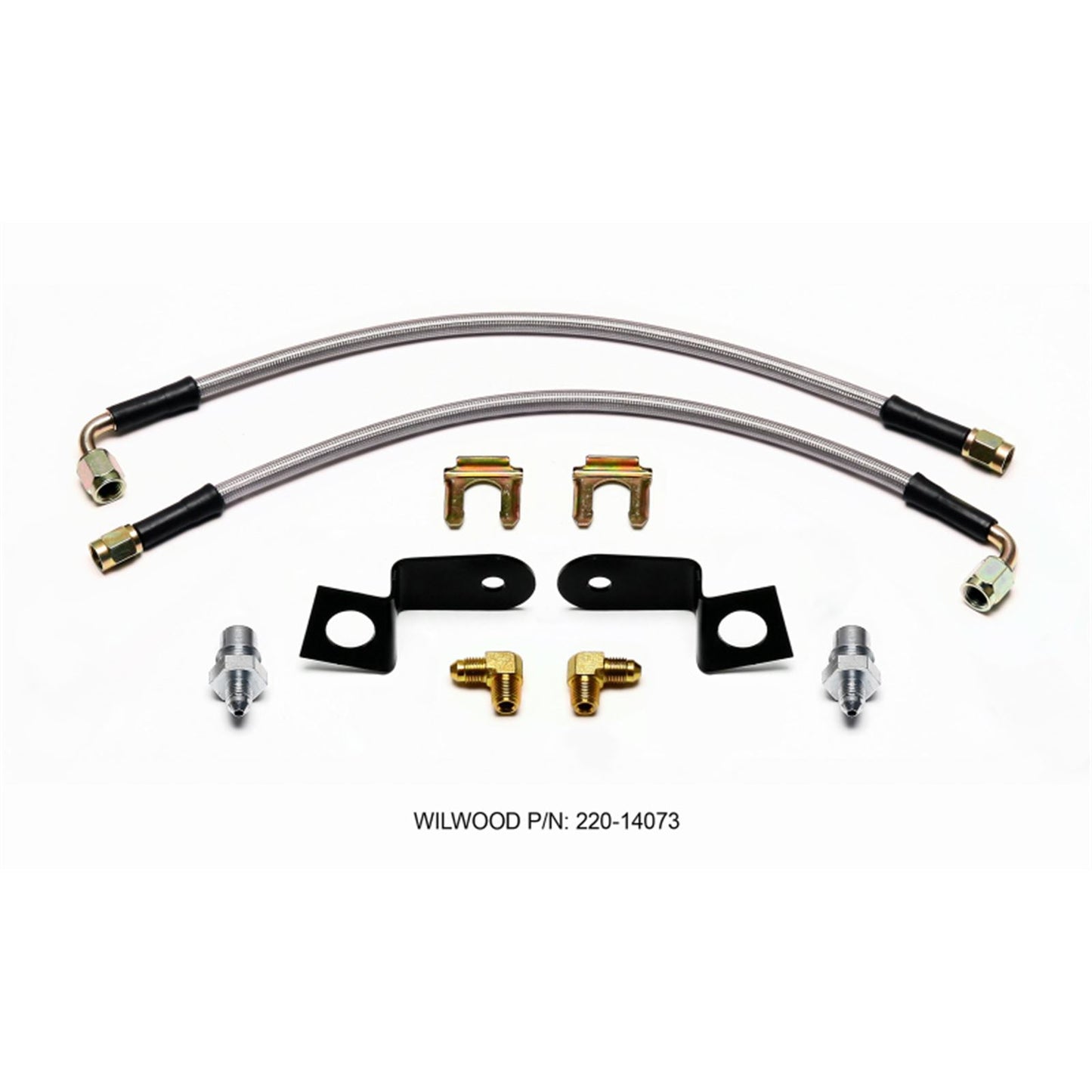 Wilwood Flexline Kit 14in. M10-1.00 90 Deg [MPN: 220-14073]_1820840