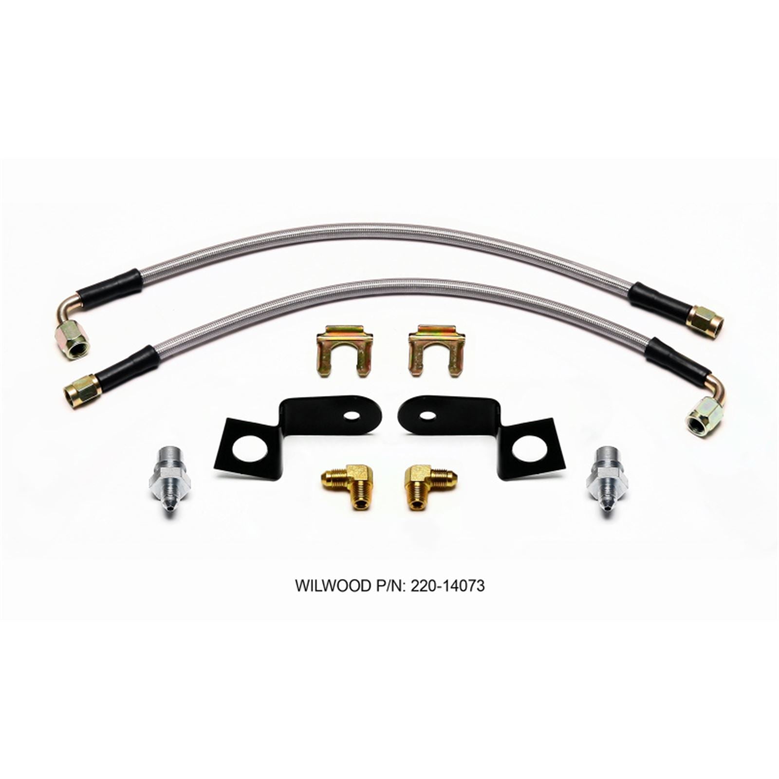 Wilwood Flexline Kit 14in. M10-1.00 90 Deg [MPN: 220-14073]_1820840