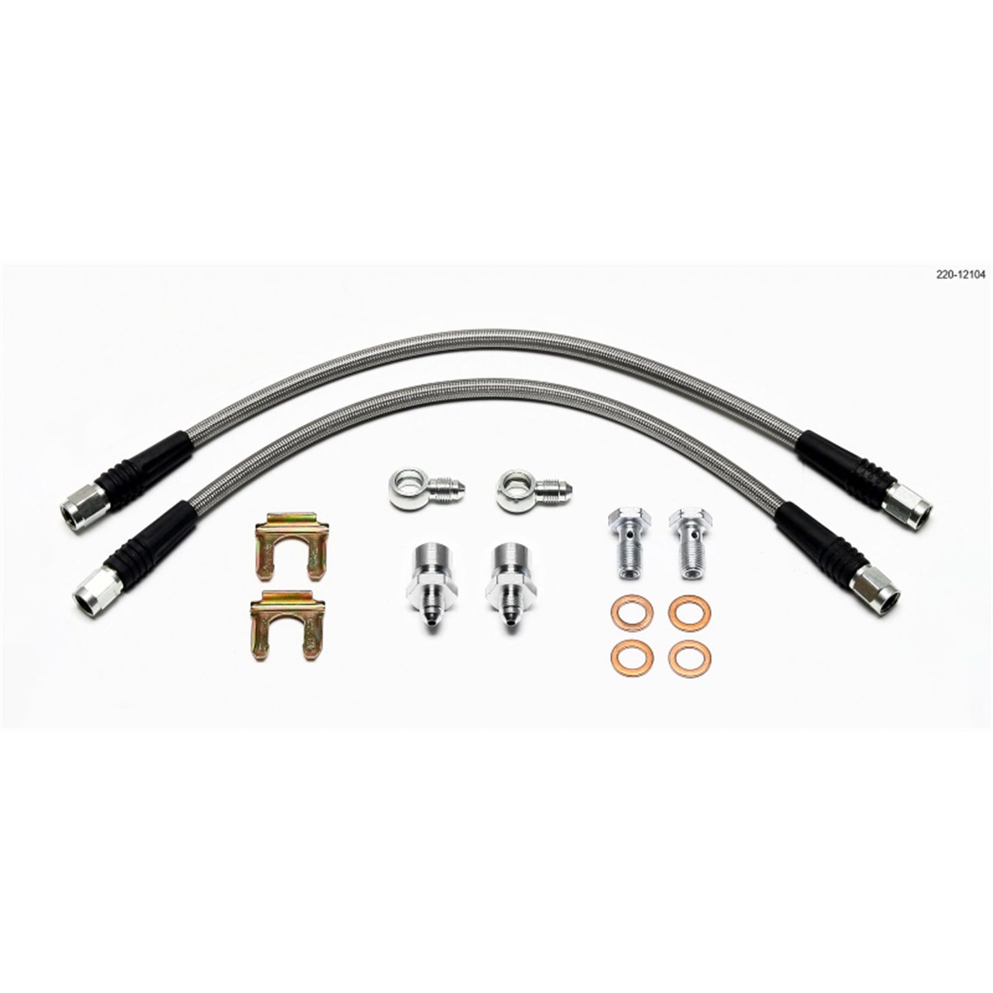 Wilwood Flexline Kit D52 Caliper 14in w/ Banjo 10mm -3/8-24 Chassis [MPN: 220-12104]_1821458