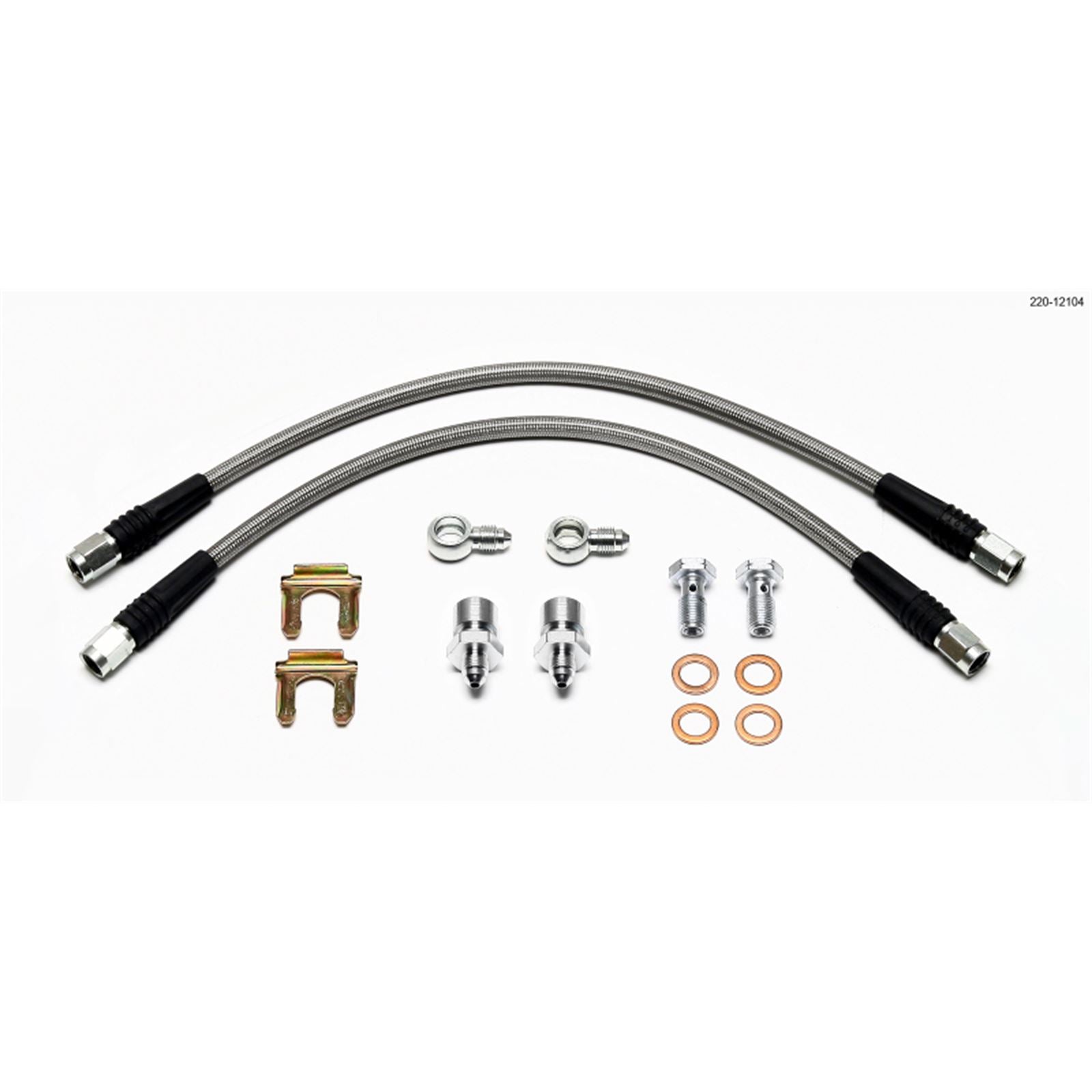 Wilwood Flexline Kit D52 Caliper 14in w/ Banjo 10mm -3/8-24 Chassis [MPN: 220-12104]_1821458