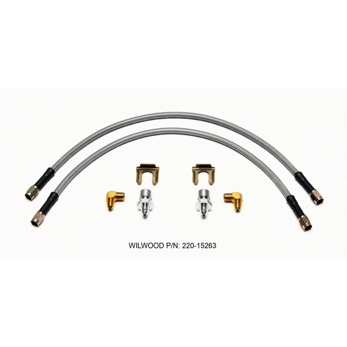 Wilwood Flexline Kit 18inch M10x1.50 IF 1/8-27 NPT 90 Degree [MPN: 220-15263]_1820327