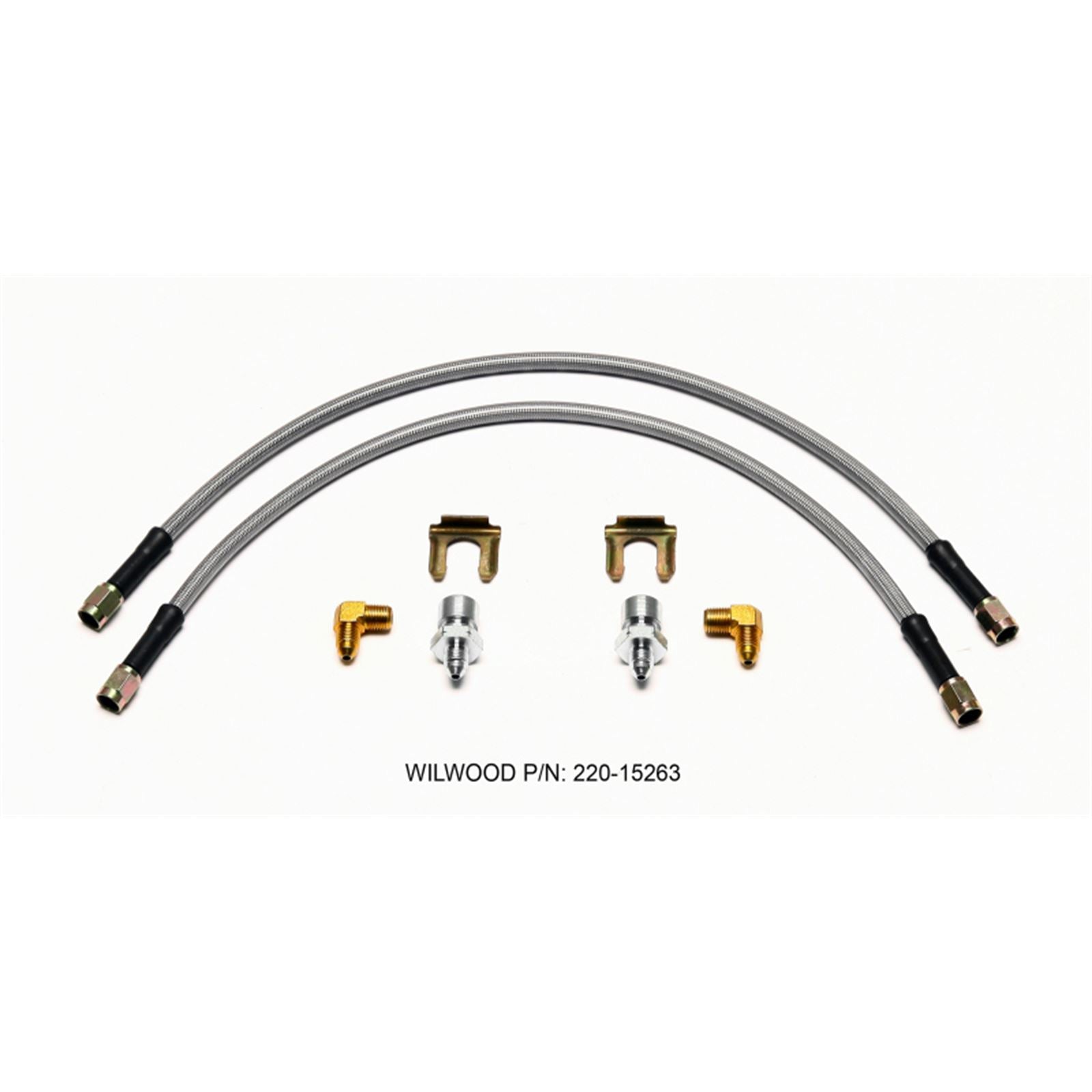 Wilwood Flexline Kit 18inch M10x1.50 IF 1/8-27 NPT 90 Degree [MPN: 220-15263]_1820327