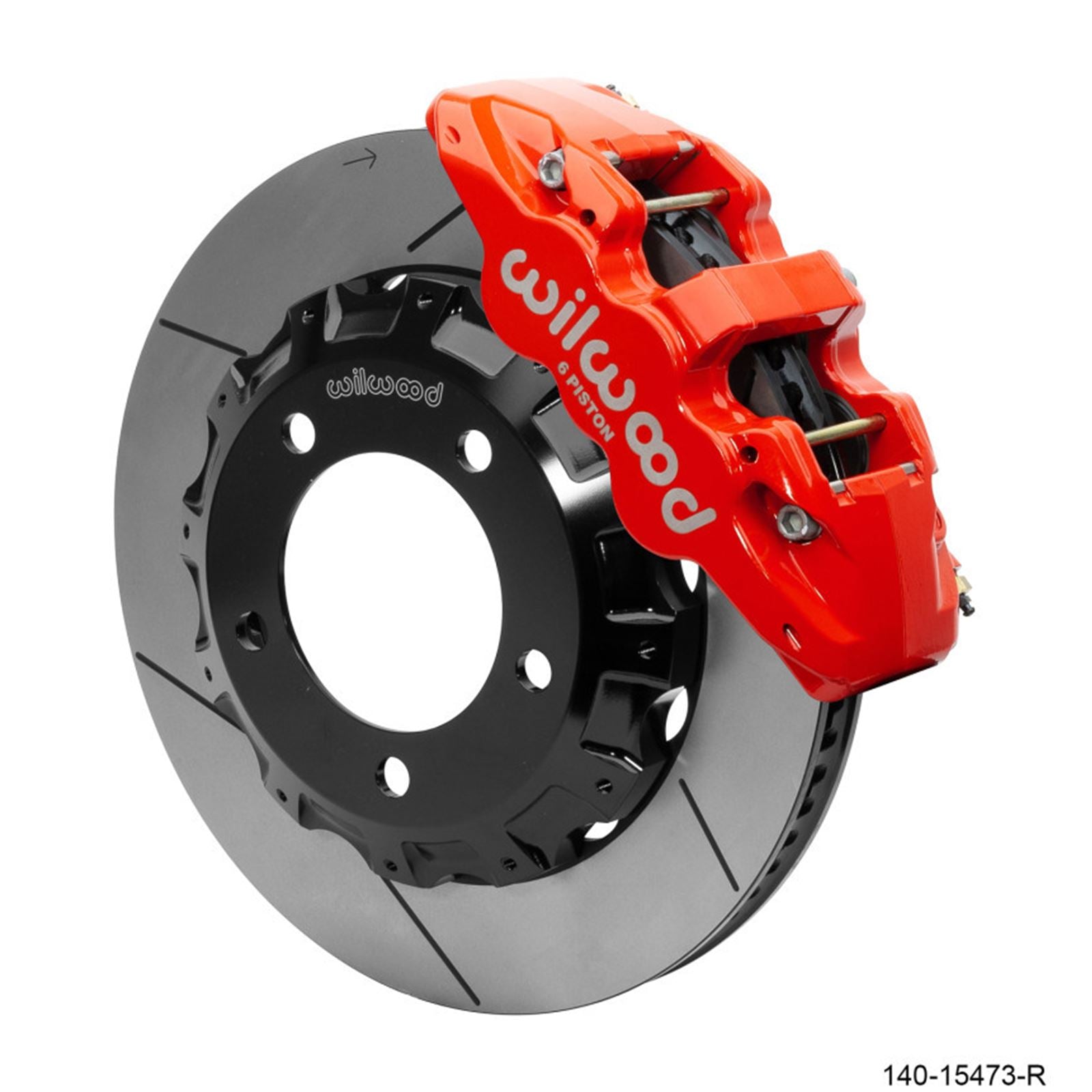 Wilwood AERO6 Front Truck Kit 14.25in Red for 2008-2015 Toyota Land Cruiser [MPN: 140-15473-R]_1821609