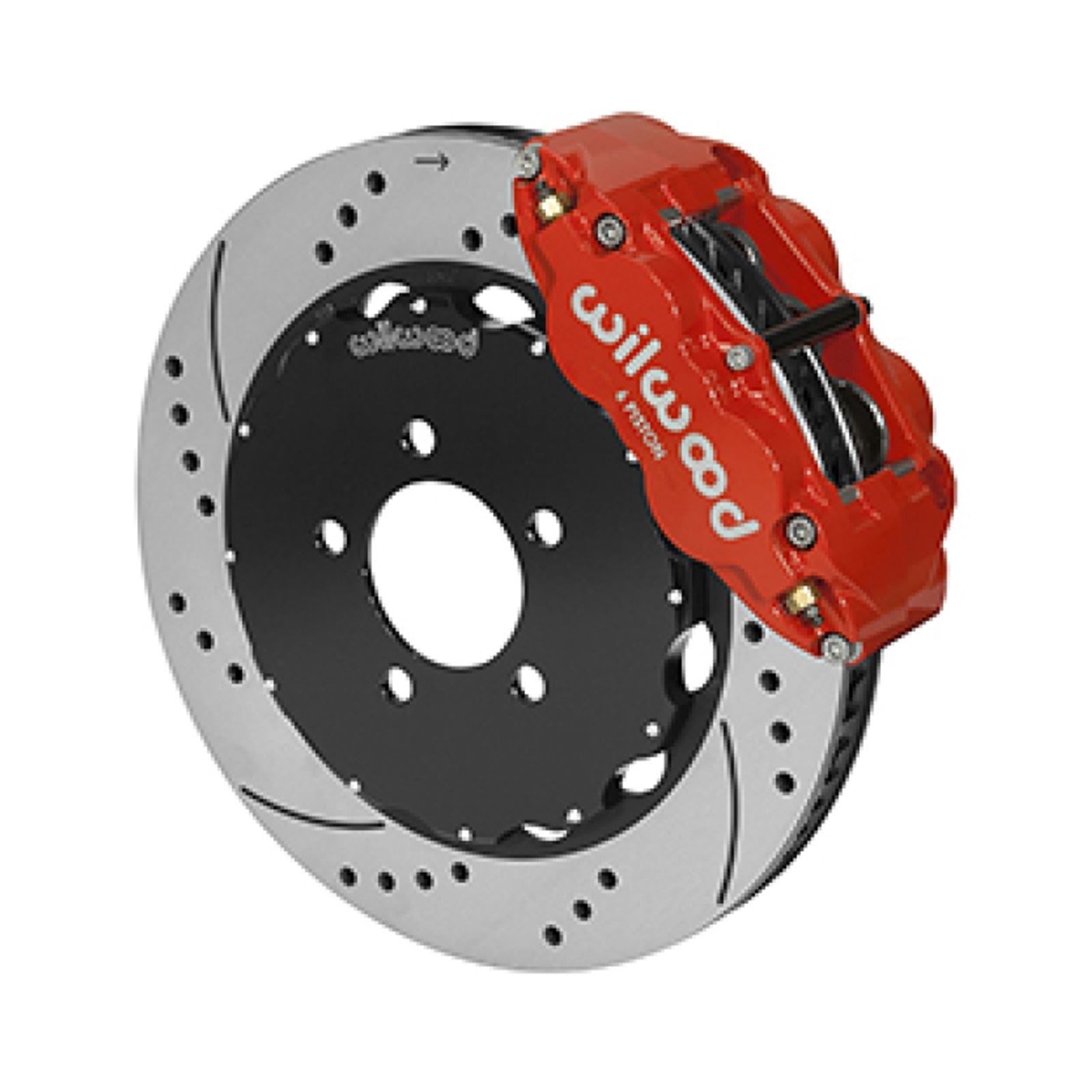Wilwood Forged Narrow 6R Front Big Brake Kit Red for 03-11 Crown Victoria [MPN: 140-14681-DR]_1825524