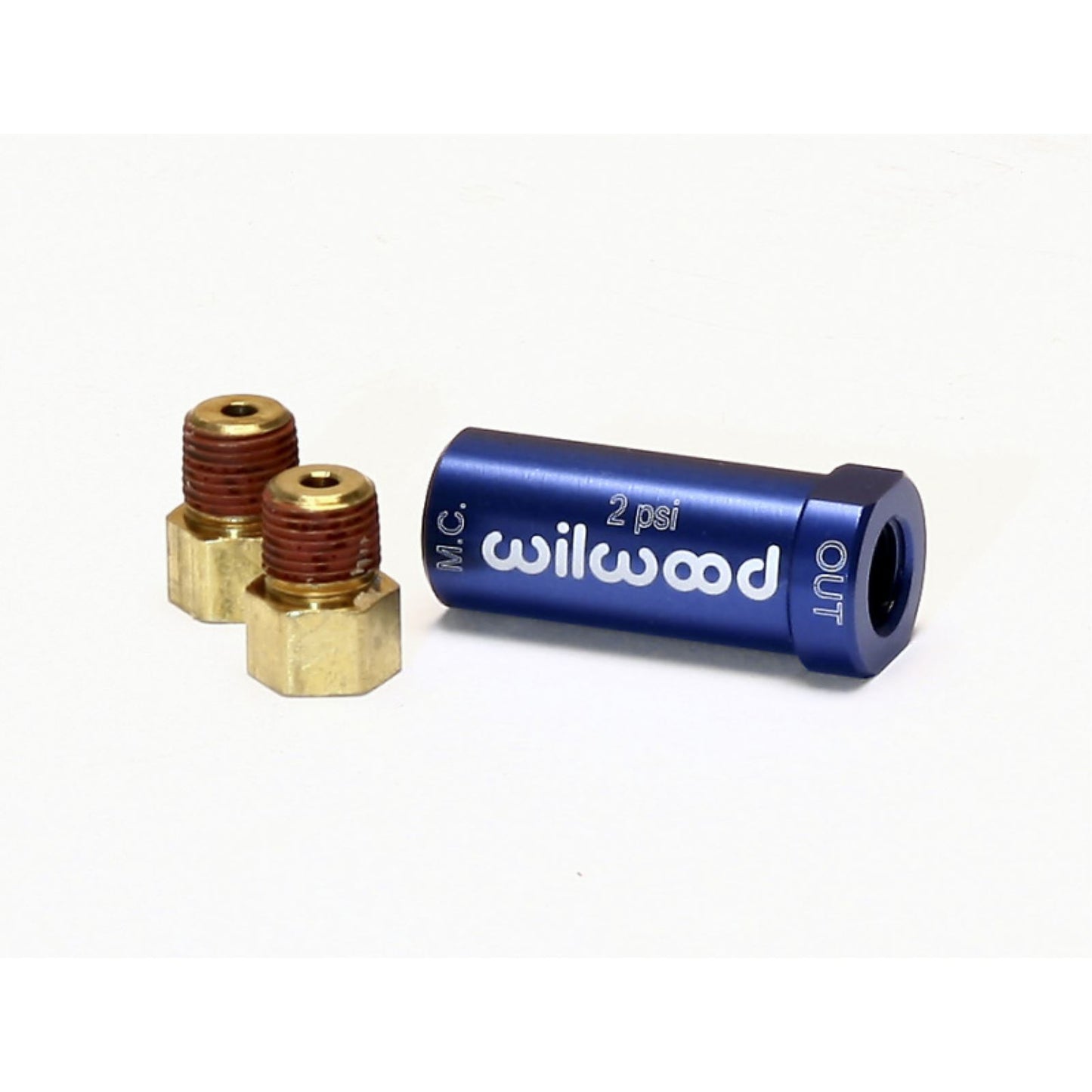 Wilwood Residual Pressure Valve - New Style w/ Fittings - 2# Blue [MPN: 260-13783]_1818170