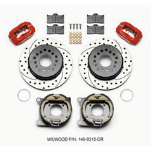 Wilwood Forged Dynalite P/S Park Brake Kit Drilled Red 12 Bolt [MPN: 140-9315-DR]_1818153