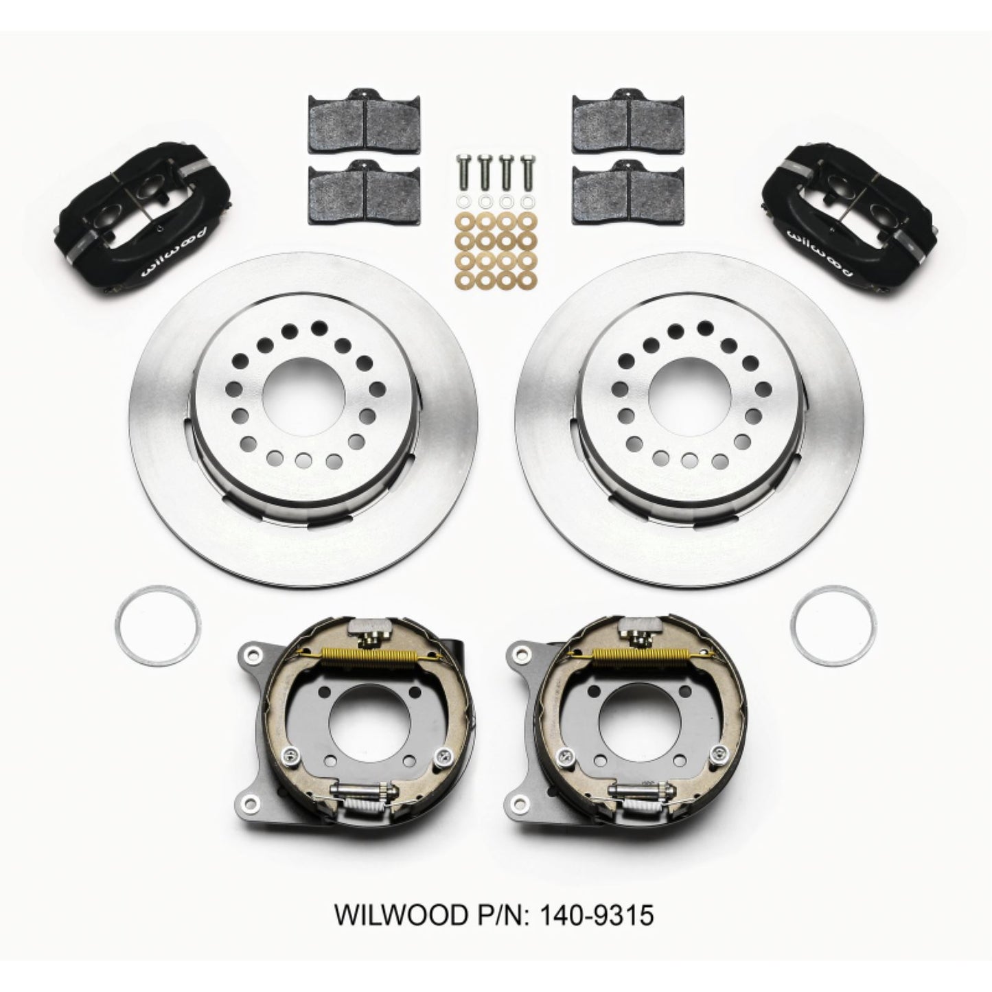 Wilwood Forged Dynalite Park Brake Kit 12 Bolt 2.75in offset Staggered Shock [MPN: 140-9315]_1818166