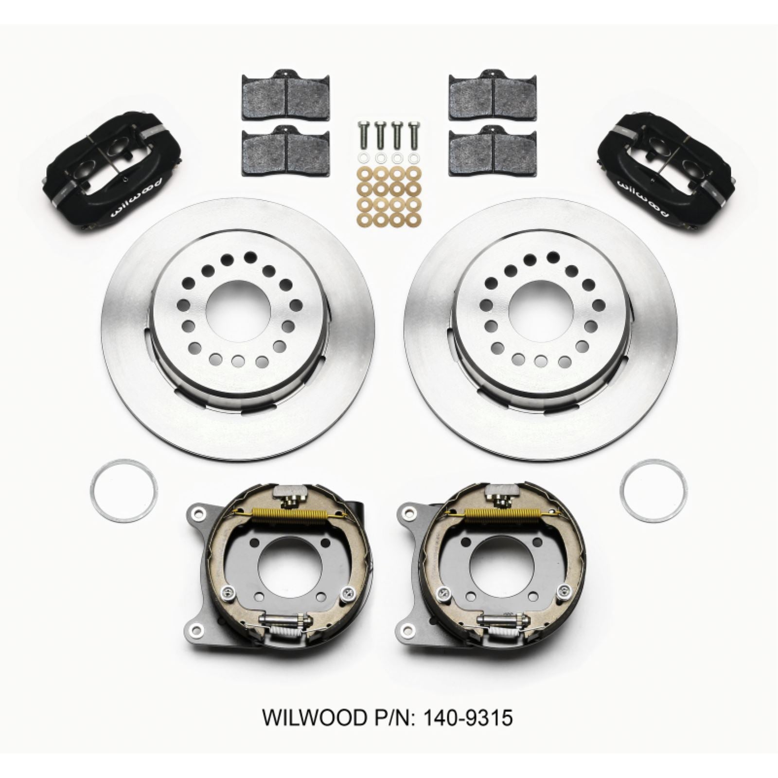 Wilwood Forged Dynalite Park Brake Kit 12 Bolt 2.75in offset Staggered Shock [MPN: 140-9315]_1818166