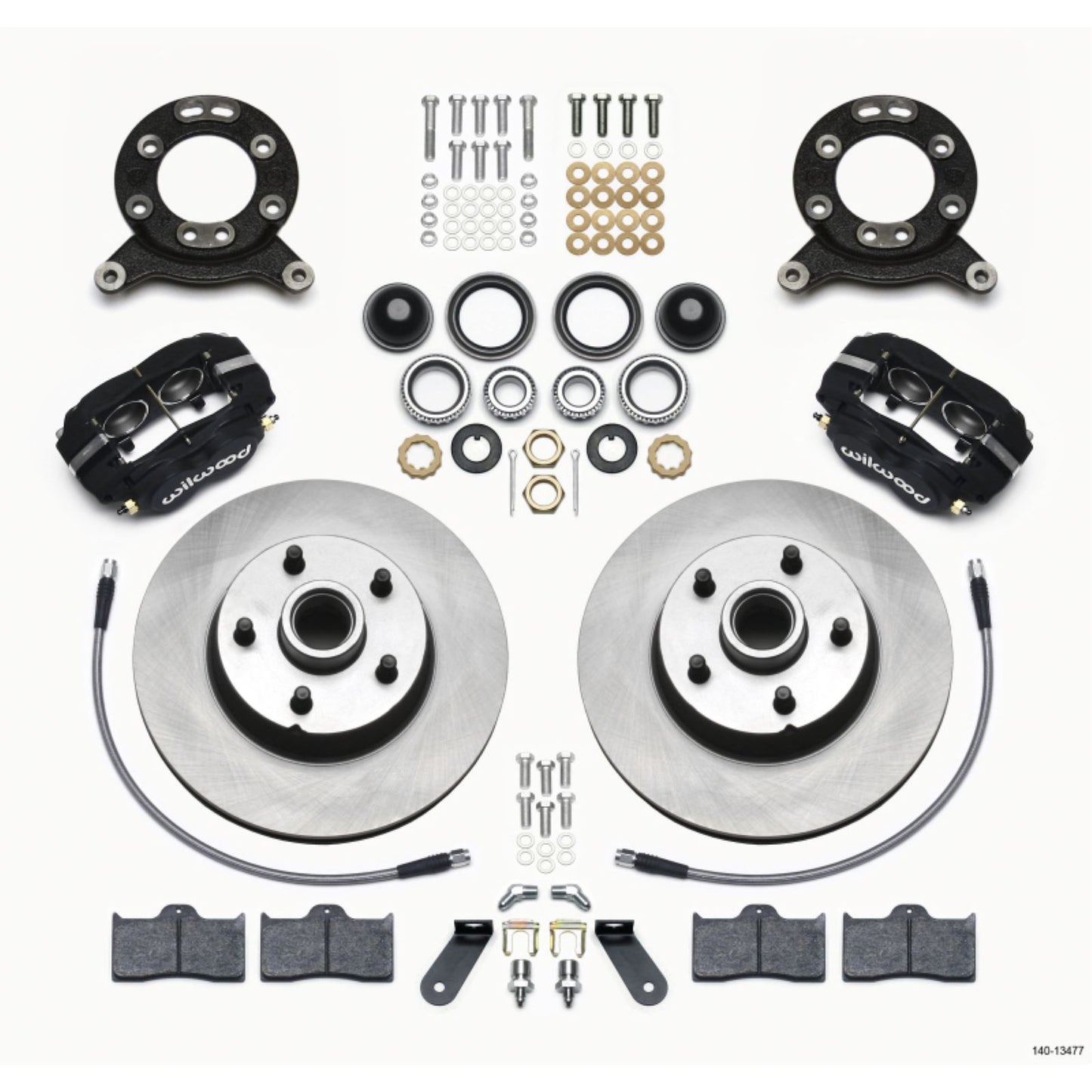 Wilwood Forged Dynalite-M Front Kit for 1970-1973 Mustang Disc & Drum Spindle [MPN: 140-13477]_1818161