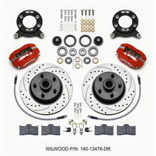 Wilwood Forged Dynalite-M Front Kit - Red for 1965-1969 Mustang Disc & Drum [MPN: 140-13476-DR]_1818179
