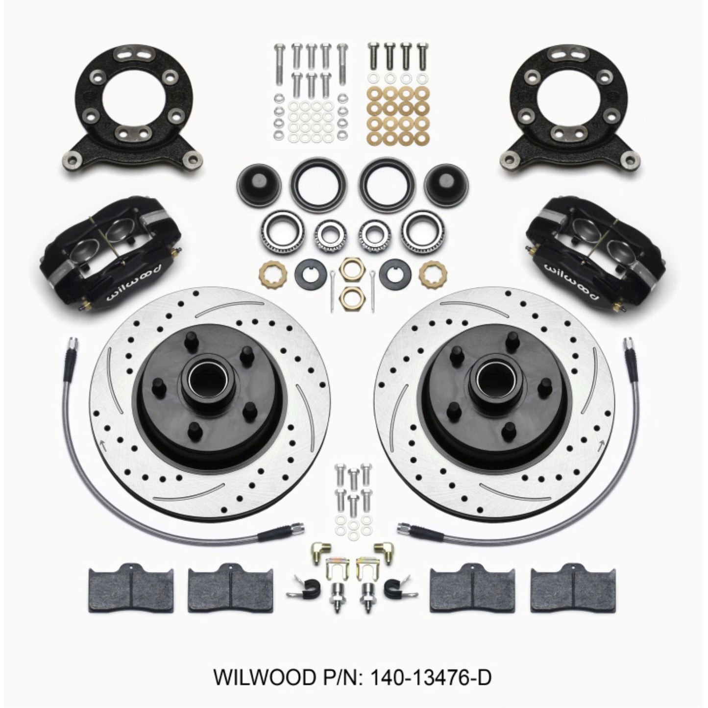 Wilwood Forged Dynalite-M Front Kit for 65-69 Mustang Disc & Drum Spindle [MPN: 140-13476-D]_1818180