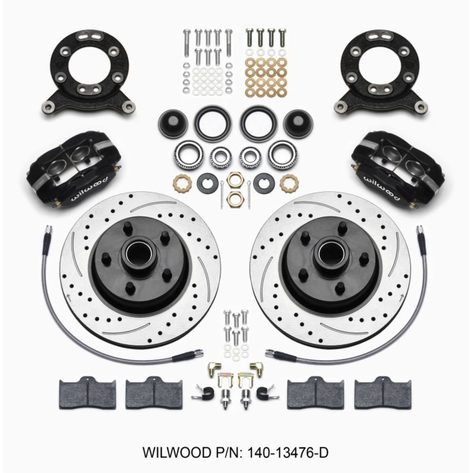 Wilwood Forged Dynalite-M Front Kit for 65-69 Mustang Disc & Drum Spindle [MPN: 140-13476-D]_1818180