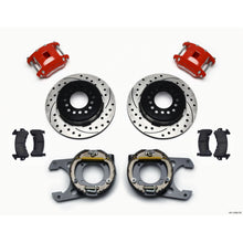 Wilwood D154 P/S P-B Kit Drilled - Red for Chevy C-10 2.42 Offset 5-lug [MPN: 140-12569-DR]_1818182