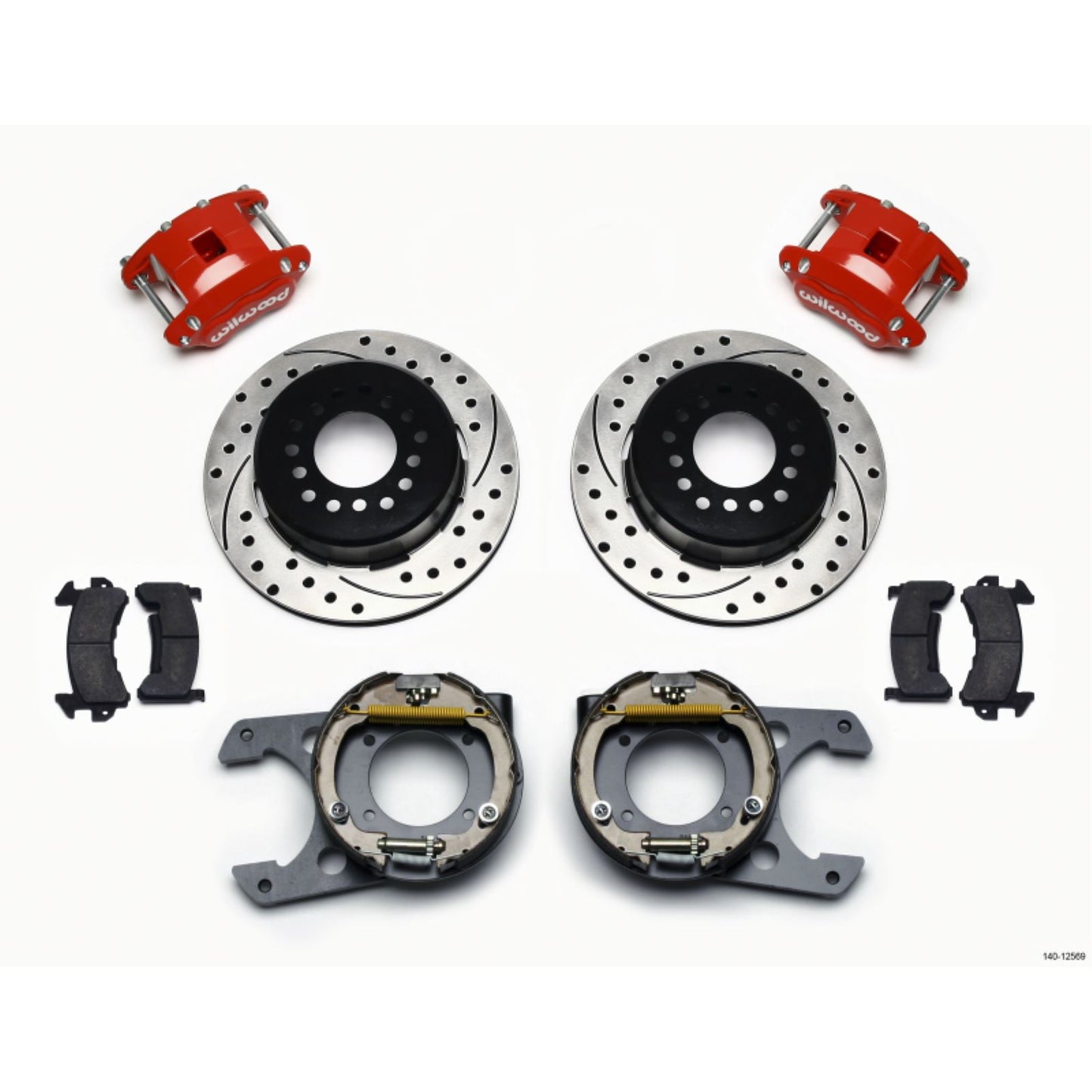 Wilwood D154 P/S Park Brake Kit for Chevy C-10 2.42 Offset 5-lug [MPN: 140-12569]_1818172