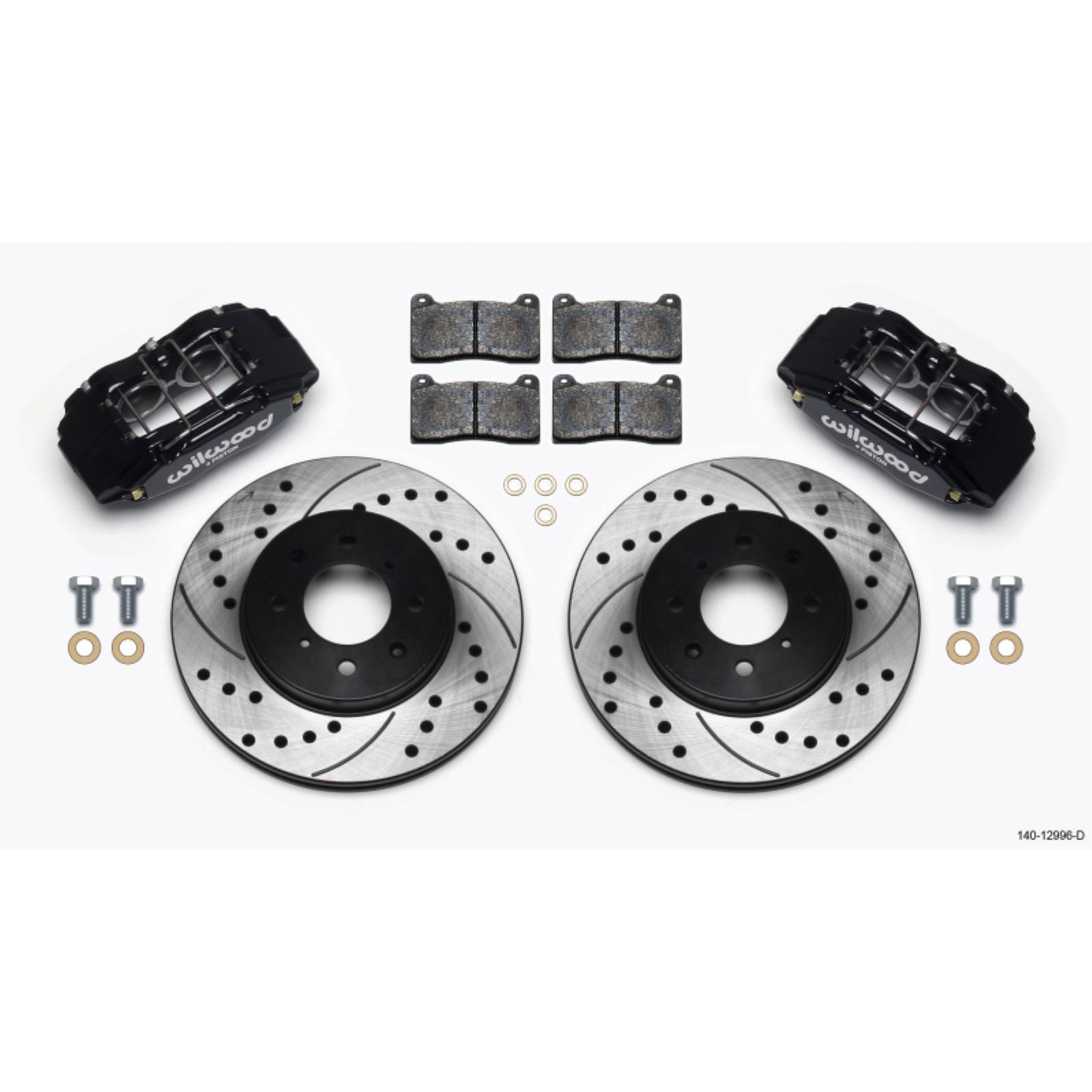 Wilwood DPHA Front Caliper & Rotor Kit Drilled for Honda/Acura [MPN: 140-12996-D]_1818204