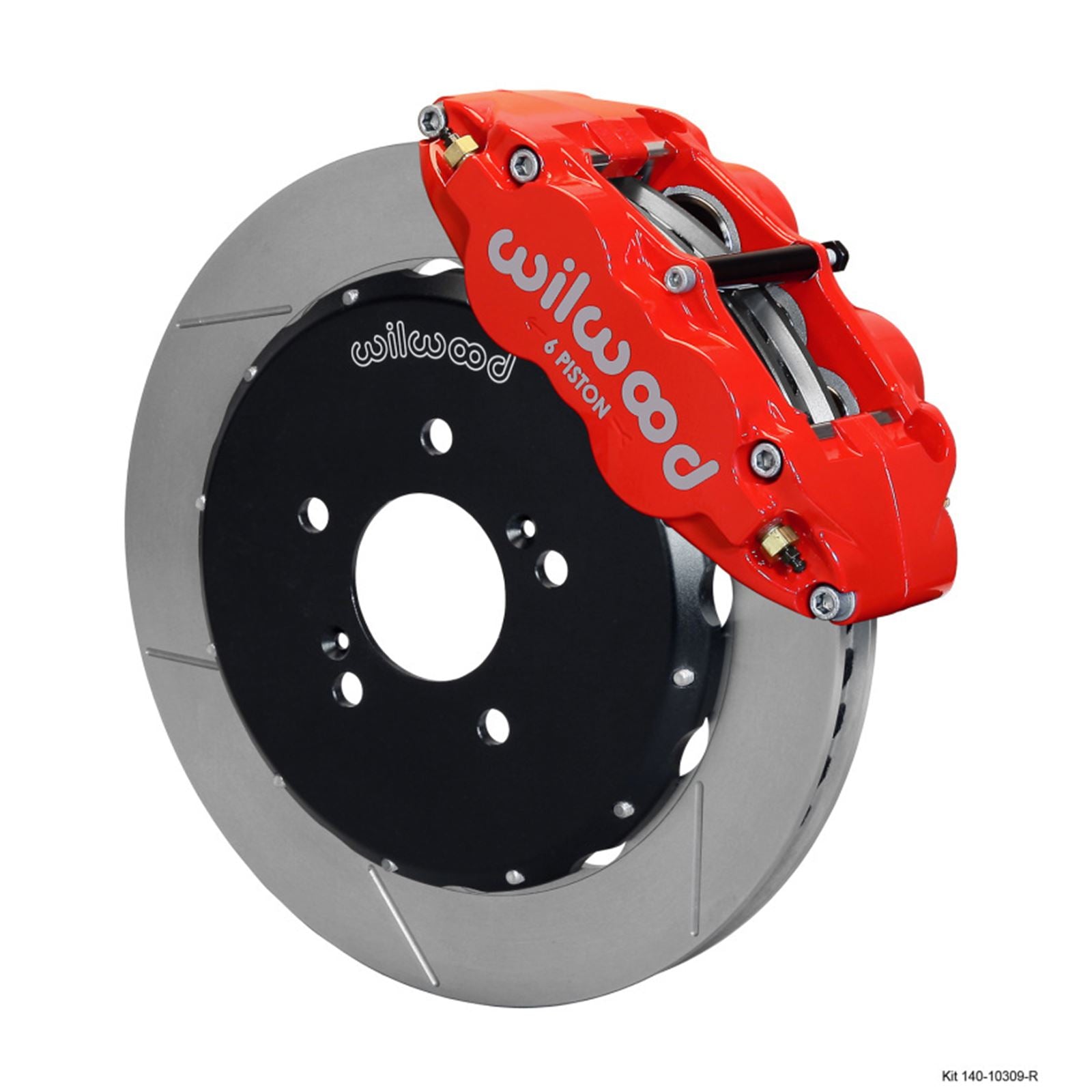 Wilwood Narrow Superlite 6R Front Hat Kit 12.88in Red for Honda S2000 [MPN: 140-10309-R]_1824678