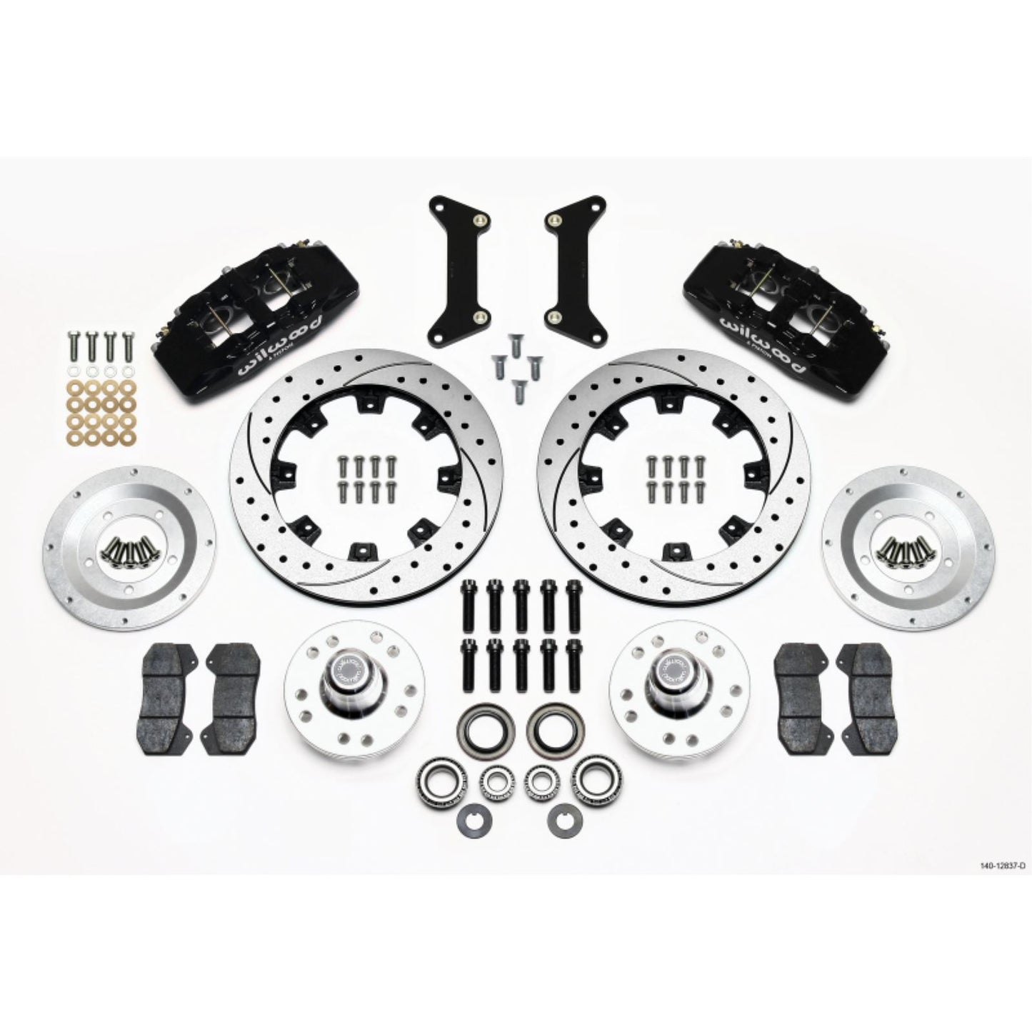 Wilwood Dynapro 6 Front Hub Kit 12.19in Drilled for 79-87 GM G Body [MPN: 140-12837-D]_1818230