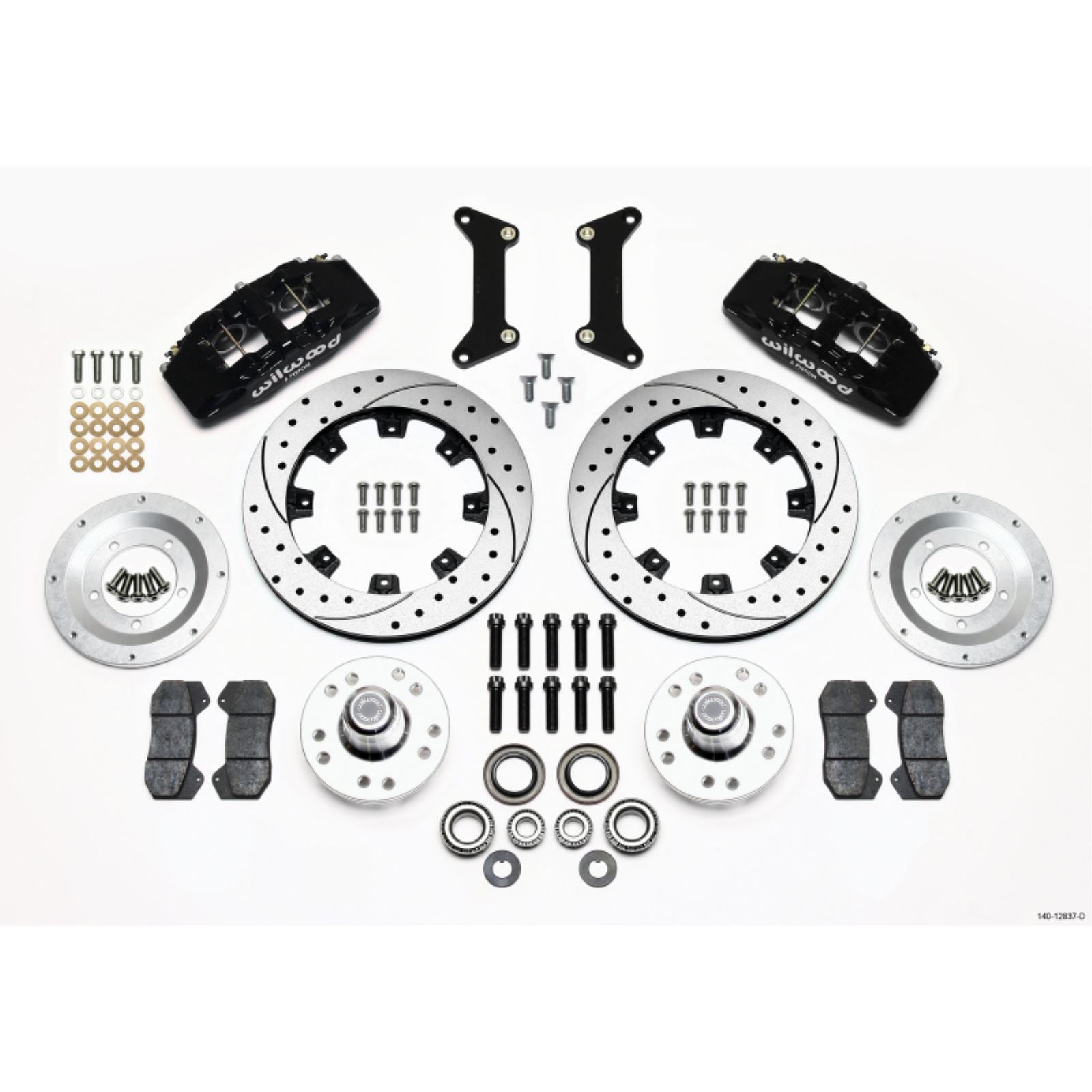 Wilwood Dynapro 6 Front Hub Kit 12.19in Drilled for 79-87 GM G Body [MPN: 140-12837-D]_1818230