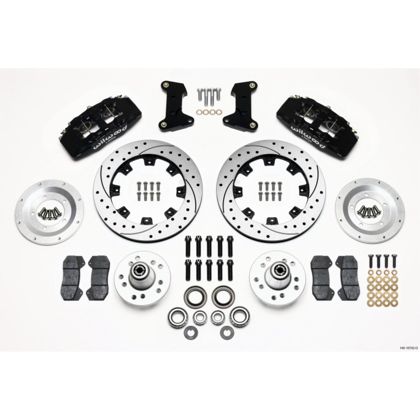 Wilwood Dynapro 6 Front Hub Kit 12.19in Drilled for 74-80 Pinto/Mustang [MPN: 140-10742-D]_1818229