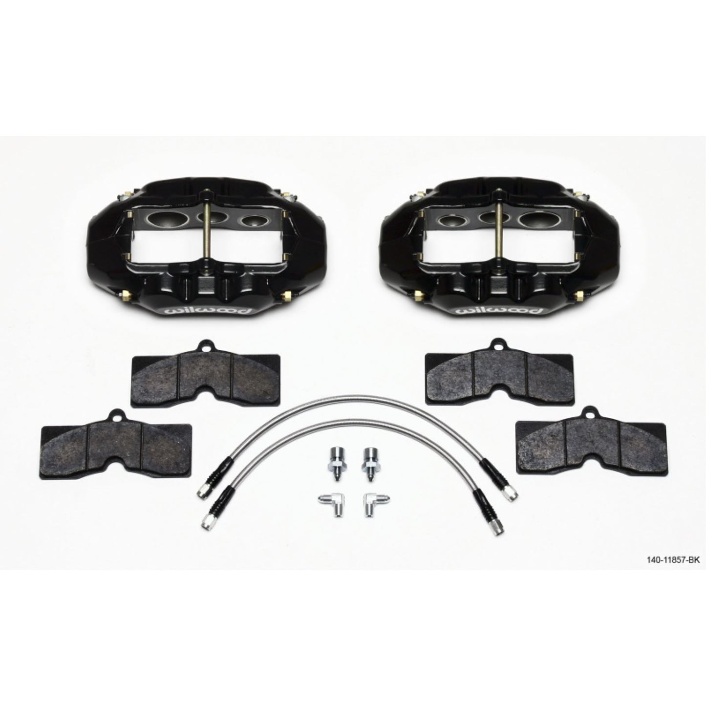 Wilwood D8-6 Front Caliper Kit Black for Corvette C2/C3 65-82 [MPN: 140-11857-BK]_1818286