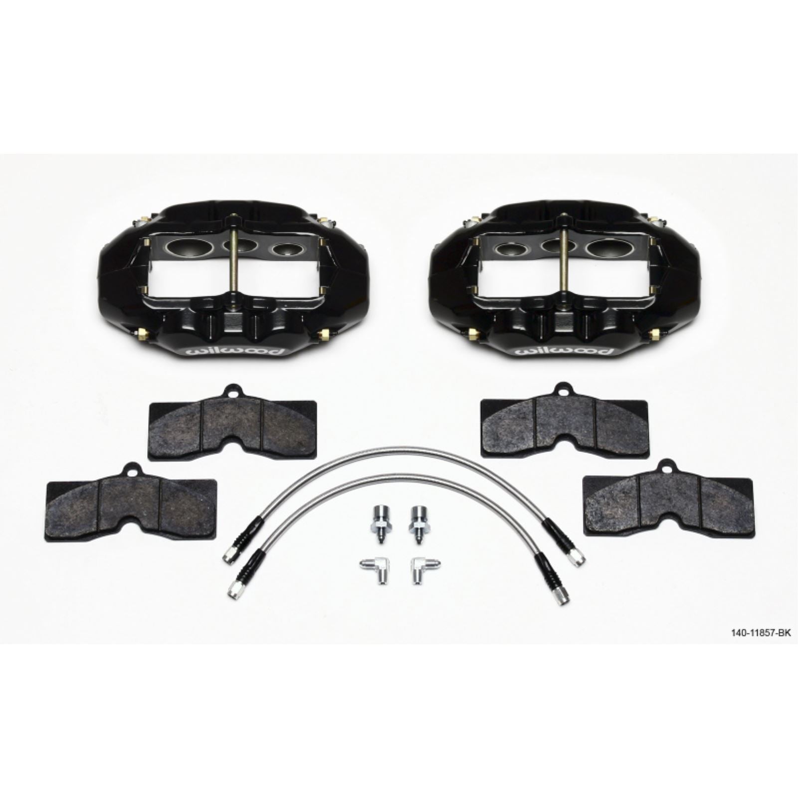 Wilwood D8-6 Front Caliper Kit Black for Corvette C2/C3 65-82 [MPN: 140-11857-BK]_1818286