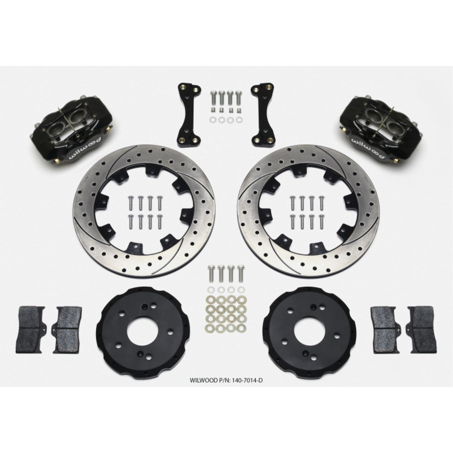 Wilwood Forged Dynalite Front Hat Kit 12.19in Drilled for 02-06 Acura RSX-5 [MPN: 140-7014-D]_1818273