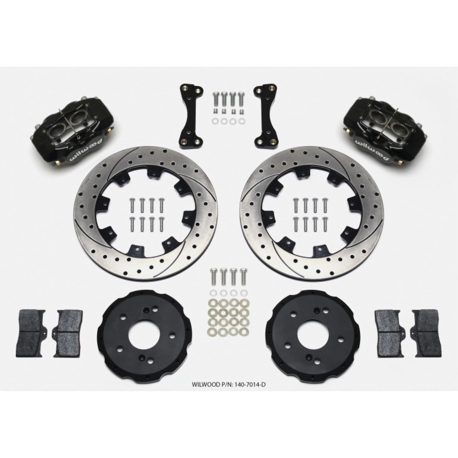Wilwood Forged Dynalite Front Hat Kit 12.19in Drilled for 02-06 Acura RSX-5 [MPN: 140-7014-D]_1818273