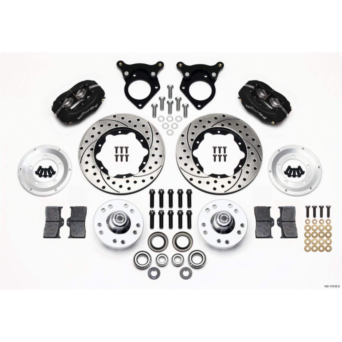 Wilwood Forged Dynalite Front Kit 11.00in Drilled for 87-93 Mustang 5 Lug [MPN: 140-11018-D]_1818282