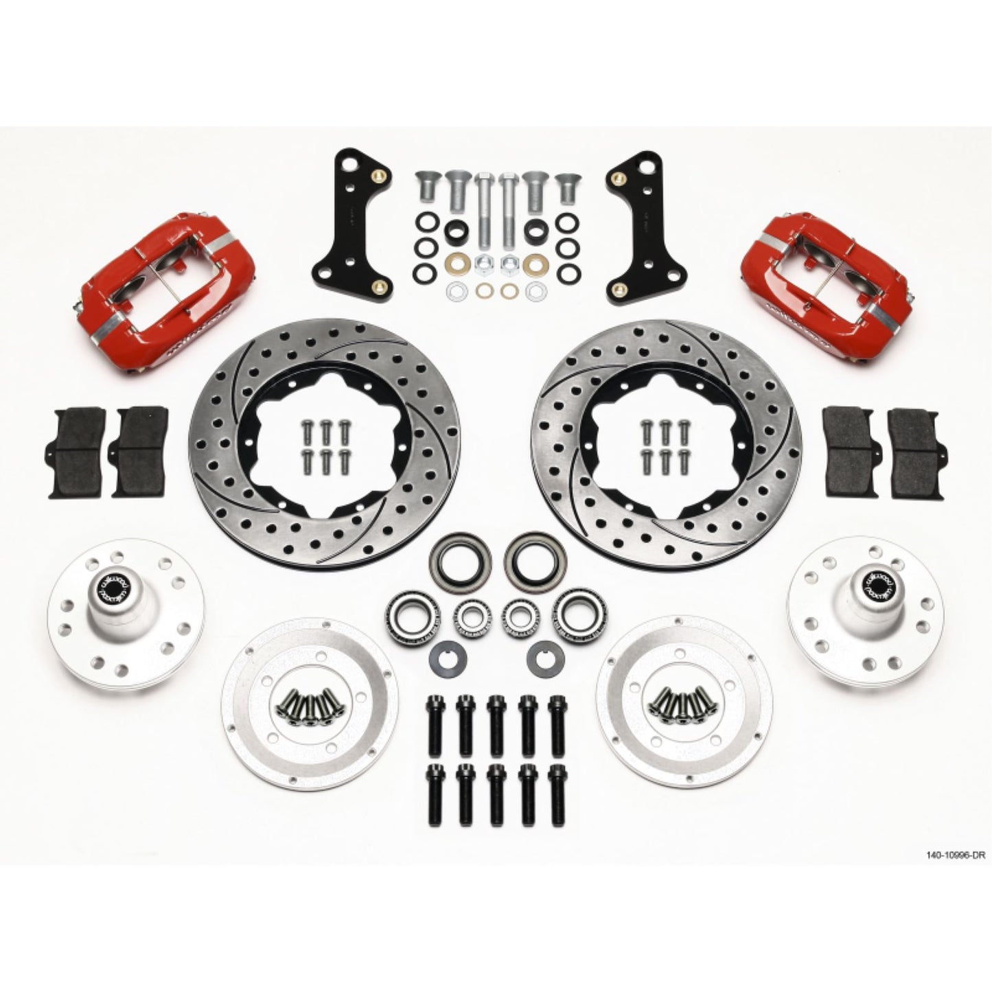 Wilwood Forged Dynalite Front Kit 11.00in Drill-Red for 67-69 Camaro [MPN: 140-10996-DR]_1818290