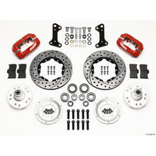Wilwood Forged Dynalite Front Kit 11.00in Drill-Red for 67-69 Camaro [MPN: 140-10996-DR]_1818290