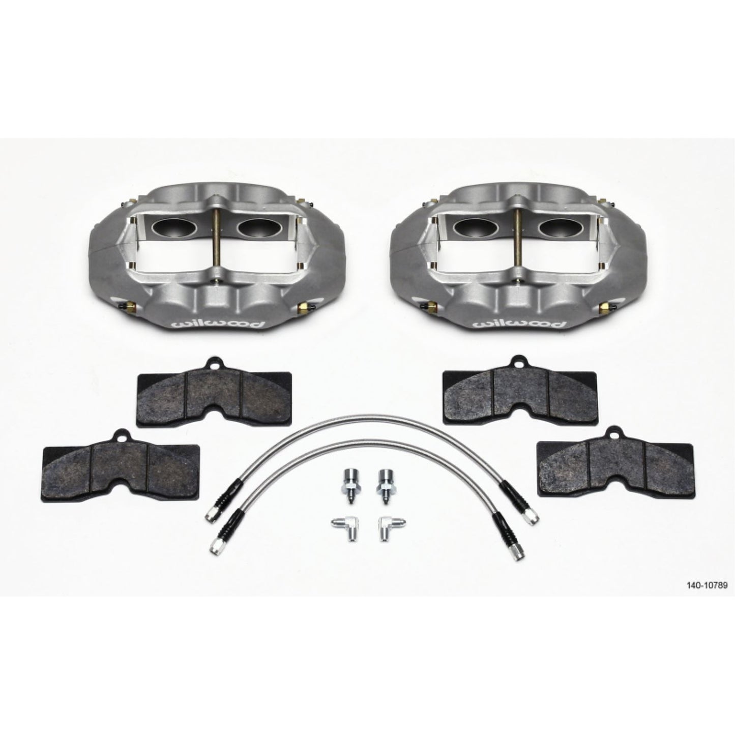 Wilwood D8-4 Front Caliper Kit Clear for Corvette C2/C3 65-82 [MPN: 140-10789]_1818292