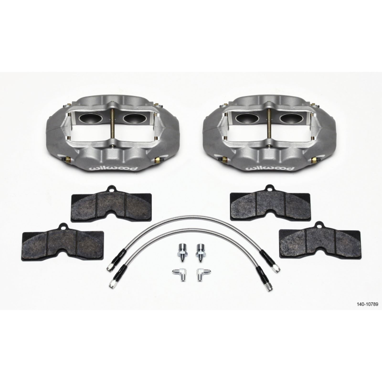 Wilwood D8-4 Front Caliper Kit Clear for Corvette C2/C3 65-82 [MPN: 140-10789]_1818292