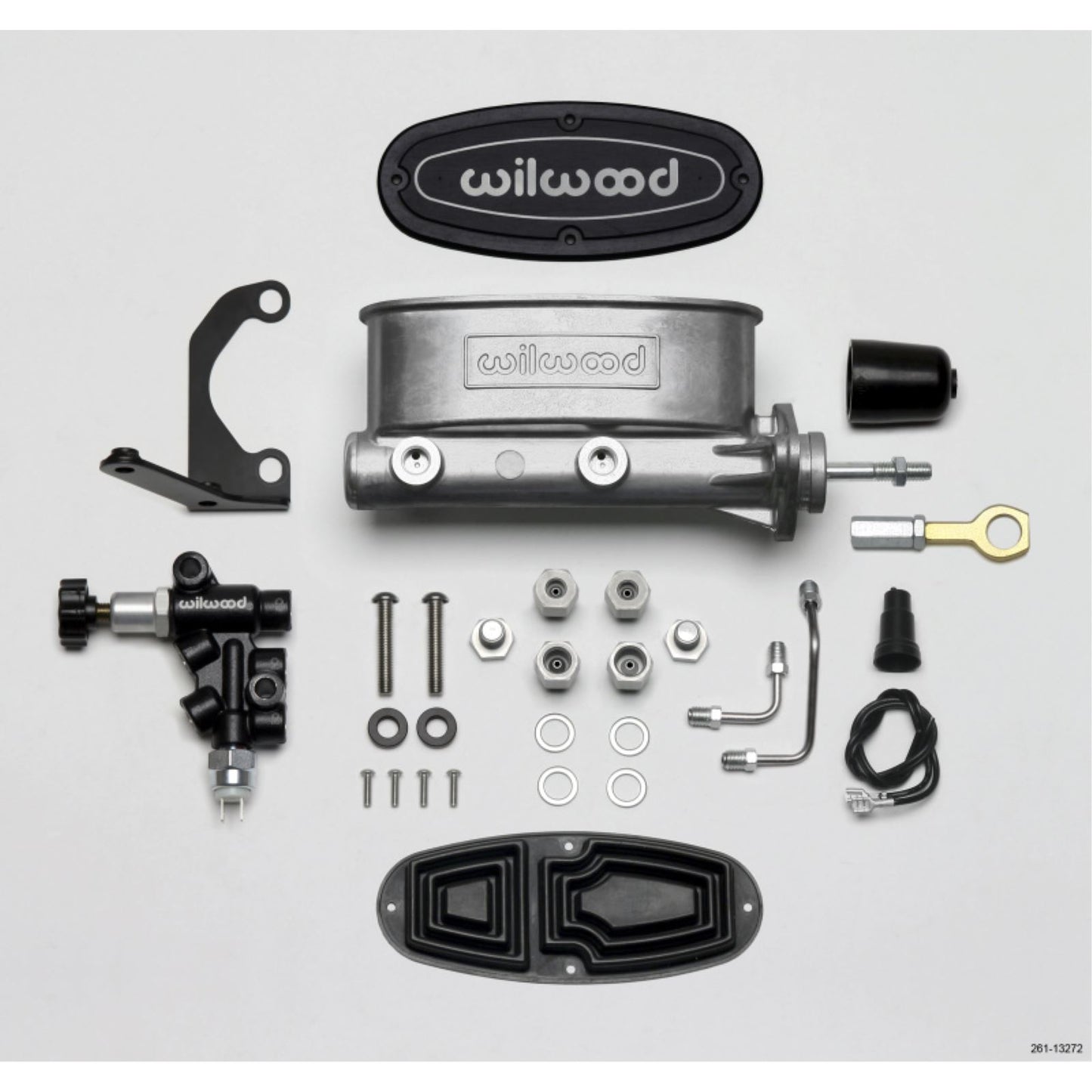 Wilwood HV Tandem M/C Kit w L/H Bracket & Prop Valve for Early Mustang [MPN: 261-13272]_1818308