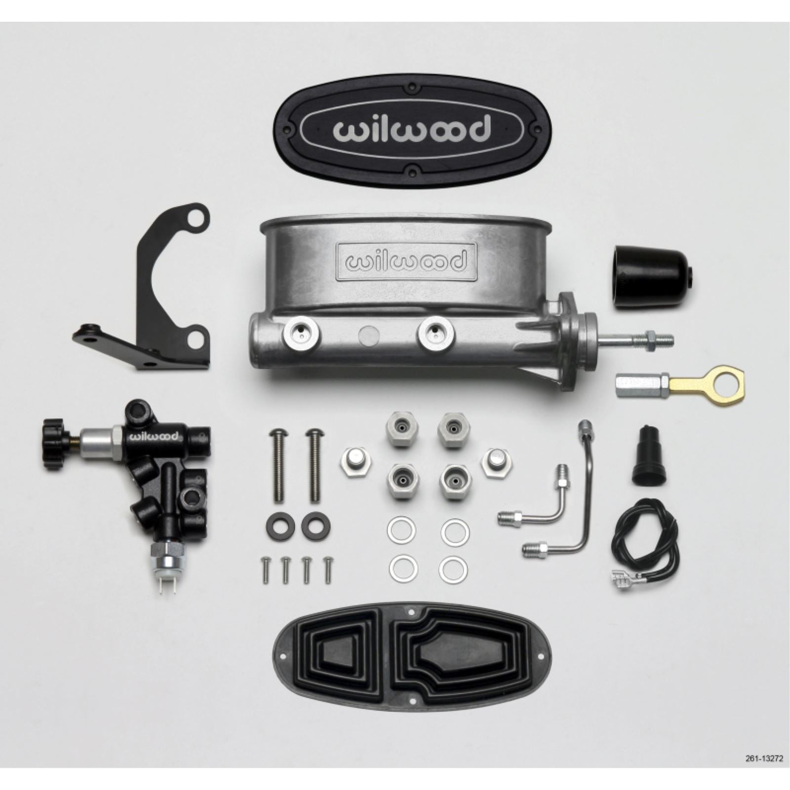 Wilwood HV Tandem M/C Kit w L/H Bracket & Prop Valve for Early Mustang [MPN: 261-13272]_1818308