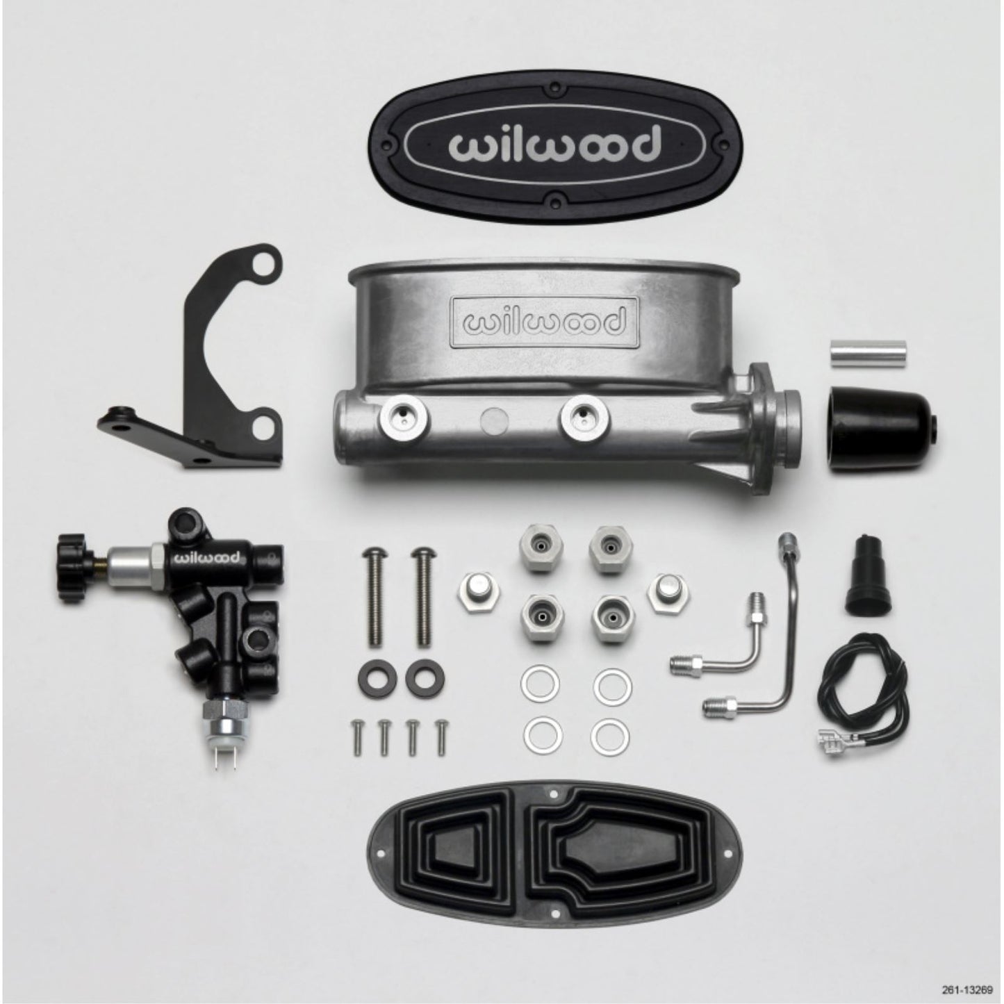 Wilwood HV Tandem M/C Kit w L/H Bracket & Prop Valve - 1in Bore [MPN: 261-13269]_1818330