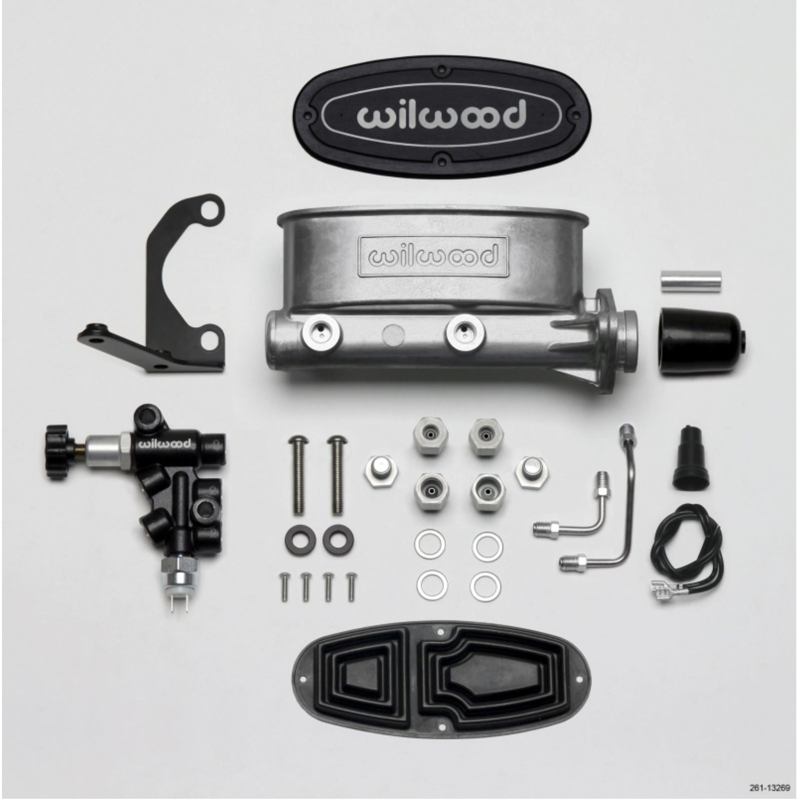 Wilwood HV Tandem M/C Kit w L/H Bracket & Prop Valve - 1in Bore [MPN: 261-13269]_1818330