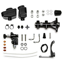 Wilwood Remote Tandem M/C Kit w/Bracket and Valve - 1.12in Bore Black [MPN: 261-16963-BK]_1823369