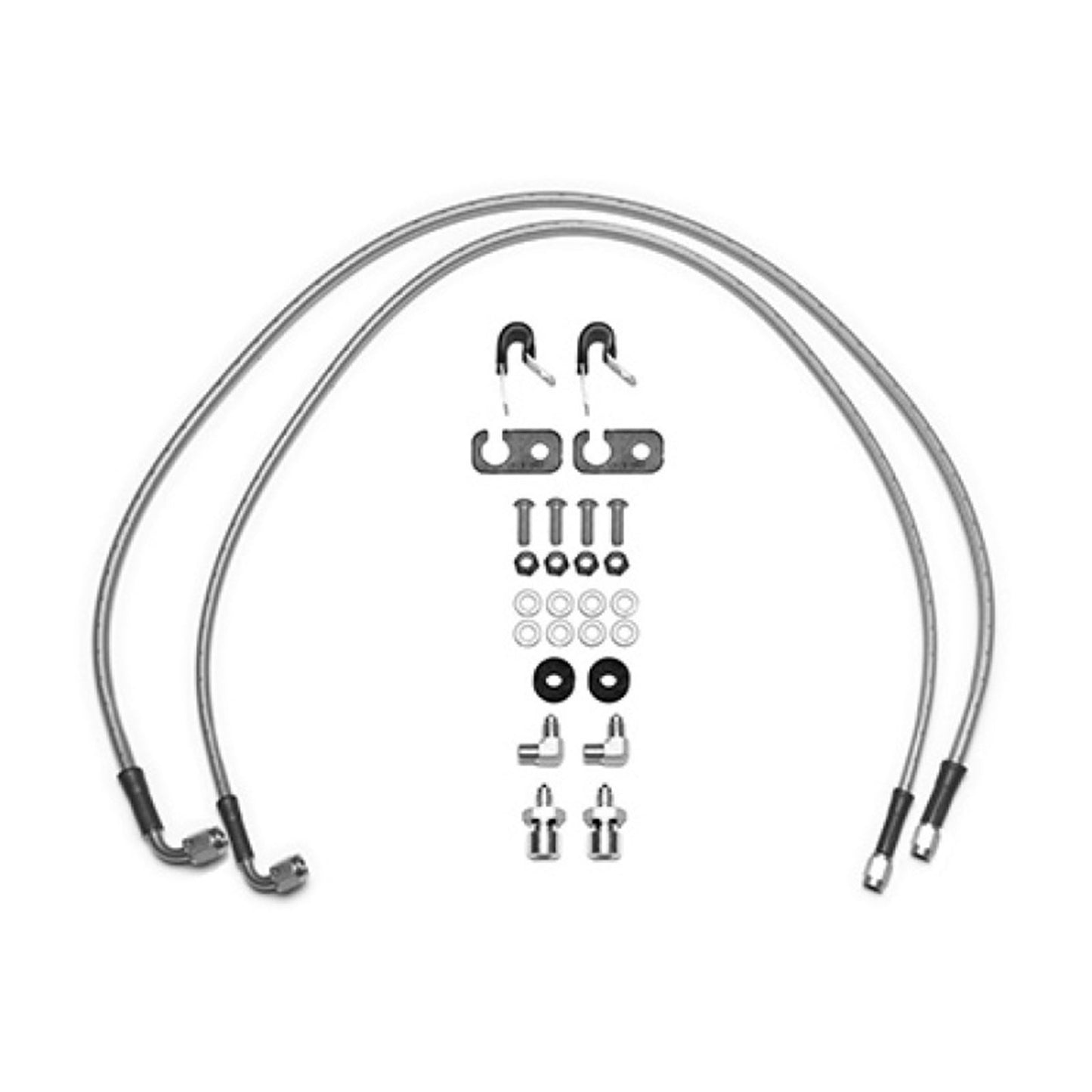 Wilwood Flexline Kit 33in 1/8-27 NPT Straight 90 Degree for 18-22 Jeep JL [MPN: 220-15927]_1823322