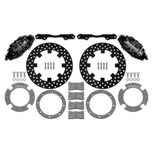 Wilwood 6-Piston Front Kit 11.25in Drilled Rotors for 17-21 CanAm X3RS Black [MPN: 140-16628-D]_1821446