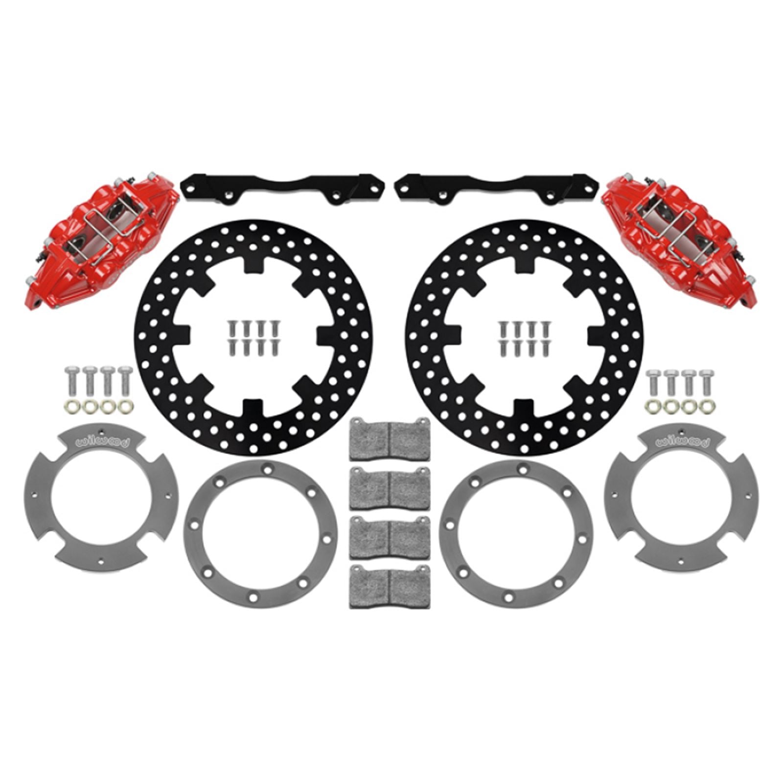 Wilwood 6-Piston Rear Kit 11.25in - Drilled Rotors for Can-Am X3RS Red [MPN: 140-16629-DR]_1822607