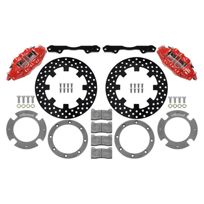 Wilwood 6-Piston Rear Kit 11.25in - Drilled Rotors for Can-Am X3RS Red [MPN: 140-16629-DR]_1822607