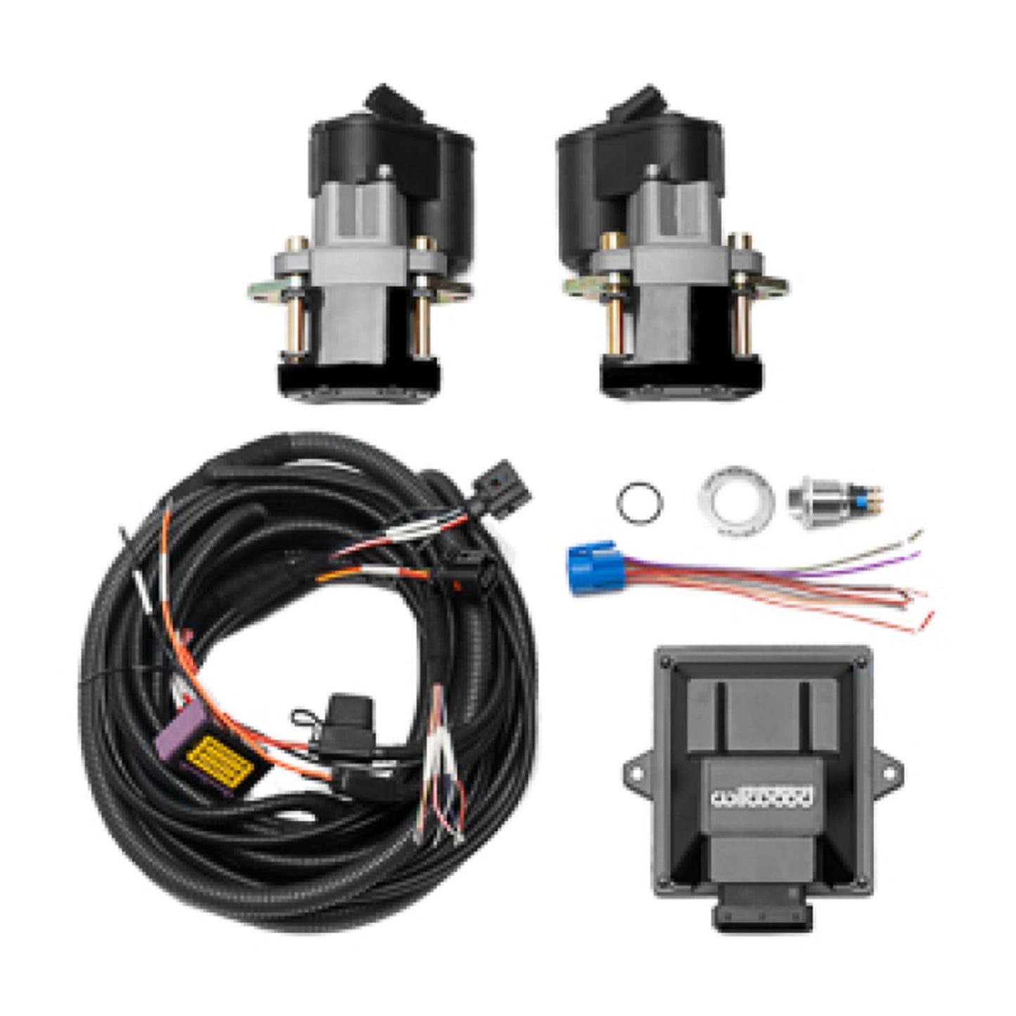Wilwood Electronic Parking Brake Rear Retrofit Kit - 1.250in Rotor Black [MPN: 140-16849-BK]_1829245