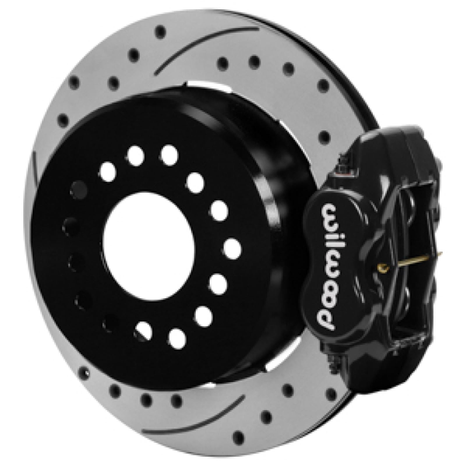 Wilwood Forged Dynalite Rear Parking Brake Kit Drilled & Slotted Rotor Black [MPN: 140-16989-D]_1830424