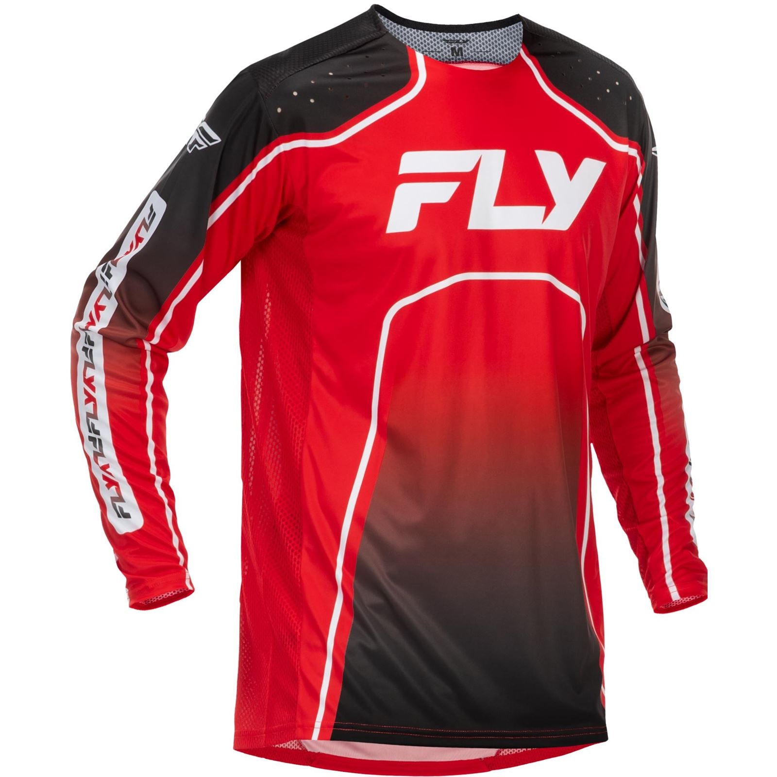 Fly Racing Rayce Bicycle Jersey - Red/Black/White_1820473