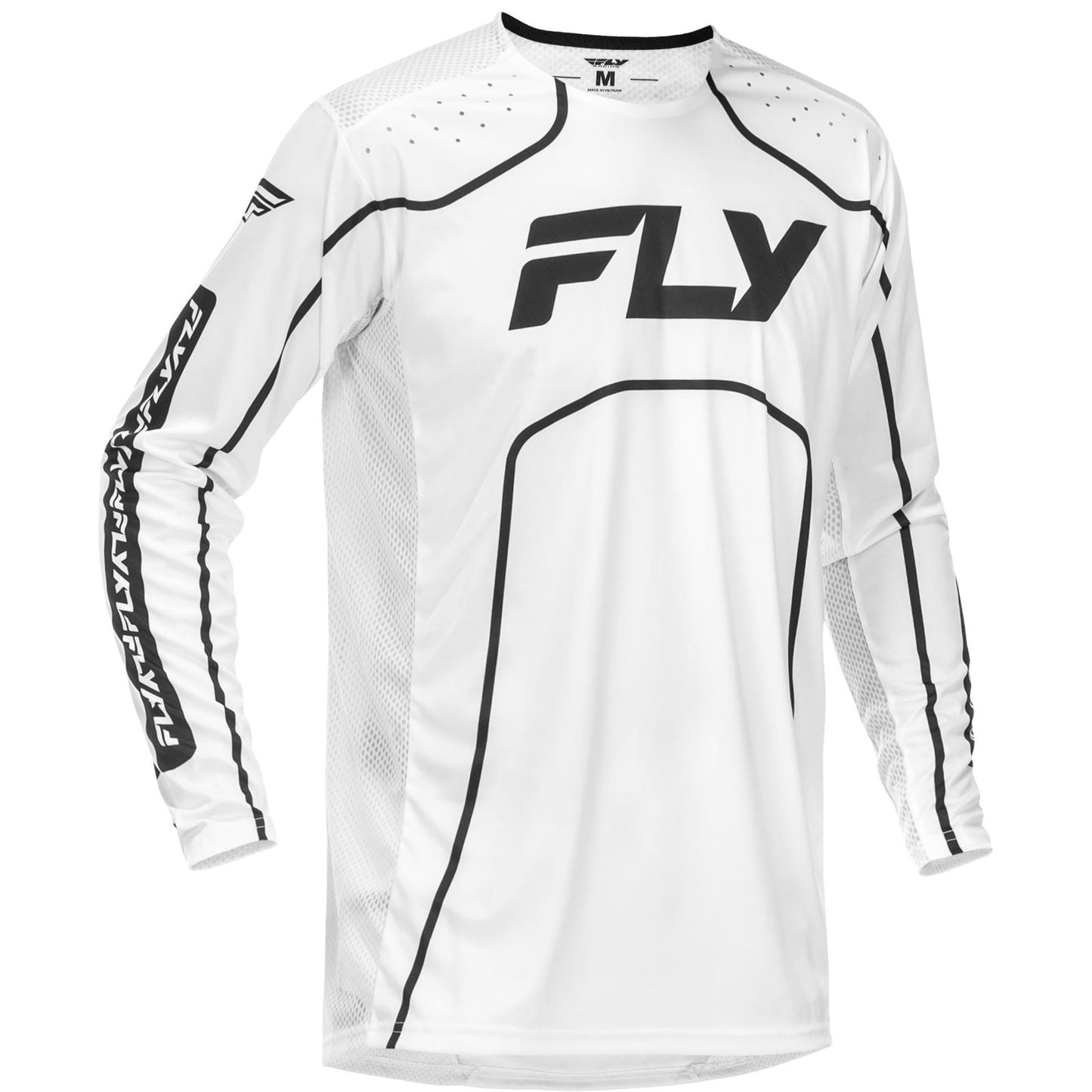 Fly Racing Rayce Bicycle Jersey - White/Black_1820405