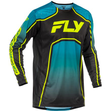 Fly Racing Youth Rayce Bicycle Jersey - Teal/Black/Lime_1820391