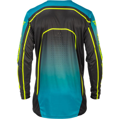 Fly Racing Youth Rayce Bicycle Jersey - Teal/Black/Lime_1820550