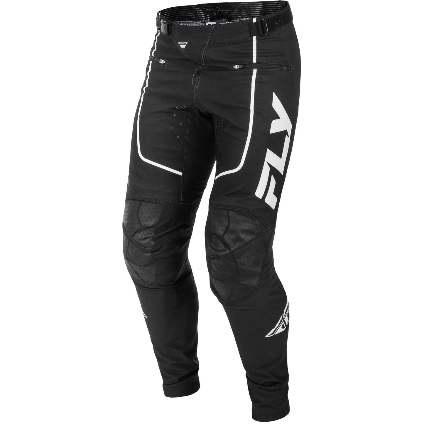 Fly Racing Youth Rayce Bicycle Pants - Black/White_1820575