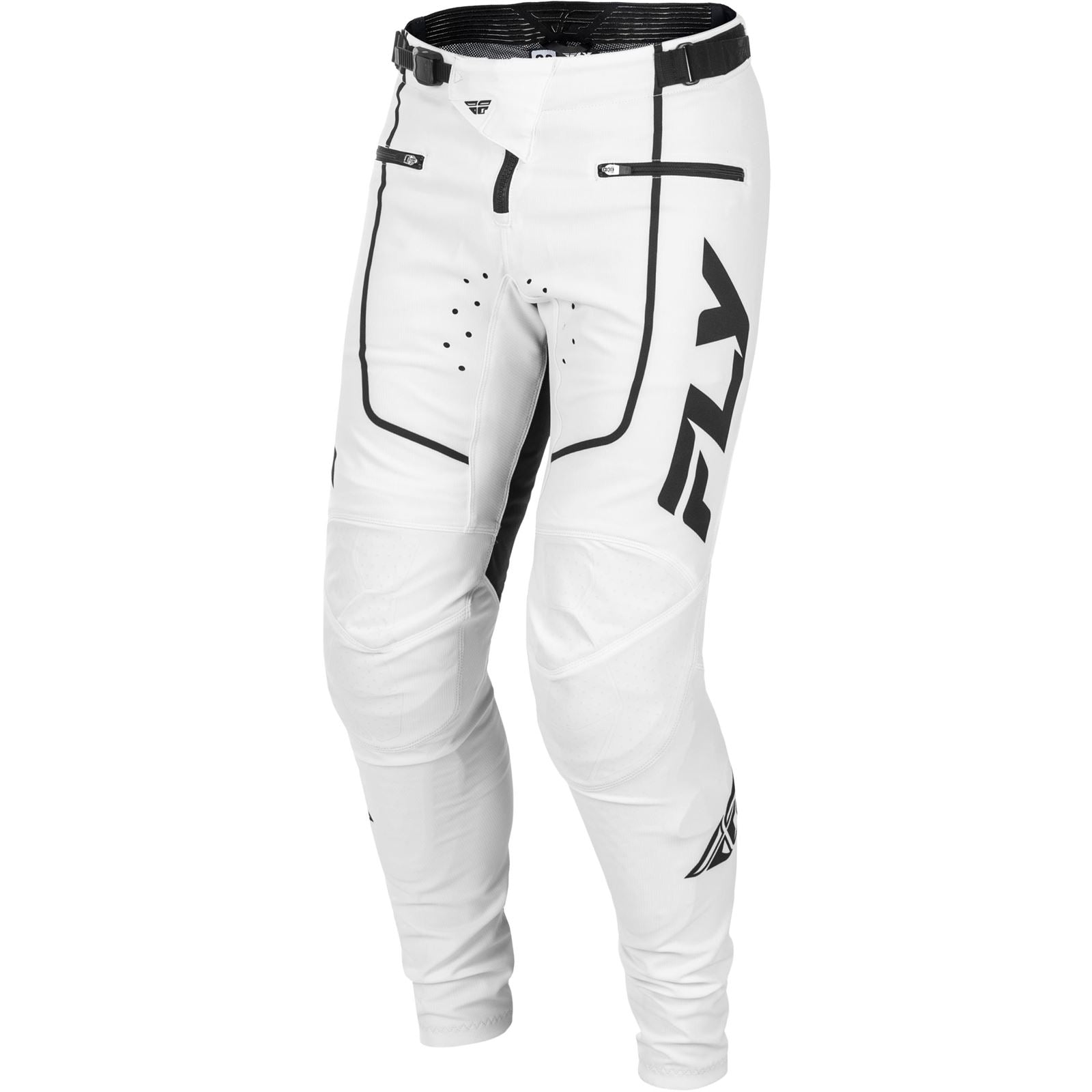 Fly Racing Youth Rayce Bicycle Pants - White/Black_1820660